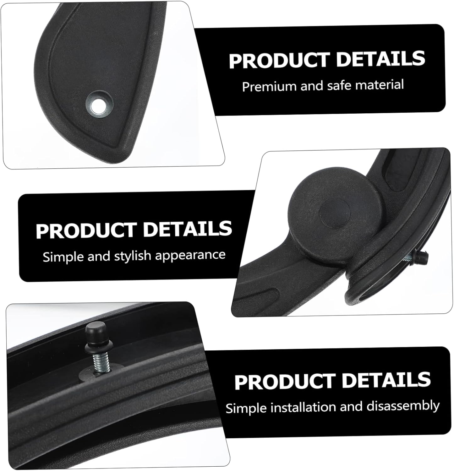 Swivel Chair Armrests Adjustable Office Chair Armrest Replacement Grip Handles Ergonomic Design for Enhanced Comfort and Support Suitable for Home and Office Use