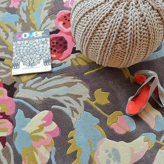 Image of OLEFIN Handmade Thick Woolen Anti Slip Carpet and Rugs for Living Room Bedroom Hall Dinning Room Kids Room Carpet