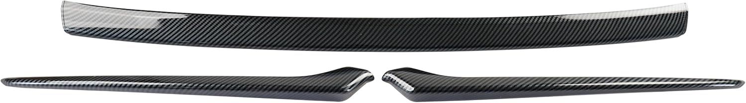 for Honda CRV 2023 2024 2025 2026 Accessories Exterior Front Grille Decorative Trim Strips 3 Pieces (Carbon Fiber Pattern)
