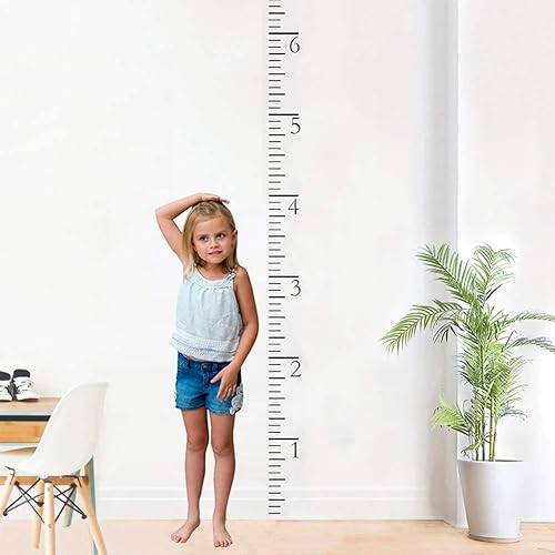 Miniatura 3 de Plantilla de regla de tabla de crecimiento de 7 pies, tabla de crecimiento de altura para bebés y niños, plantilla reutilizable, regla de pintura en