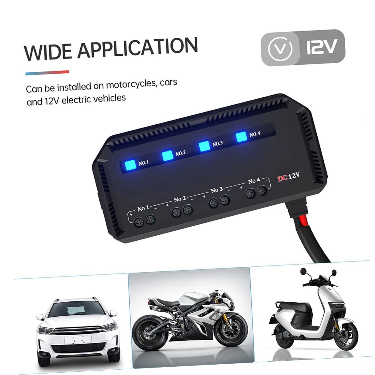 Cablaggio di protezione Fusibile for batteria Fusibili for auto 2 pezzi Scatola dei fusibili for auto Batteria Cablaggio elettronico Fusibili for auto Blocco fusibili for autoveicoli