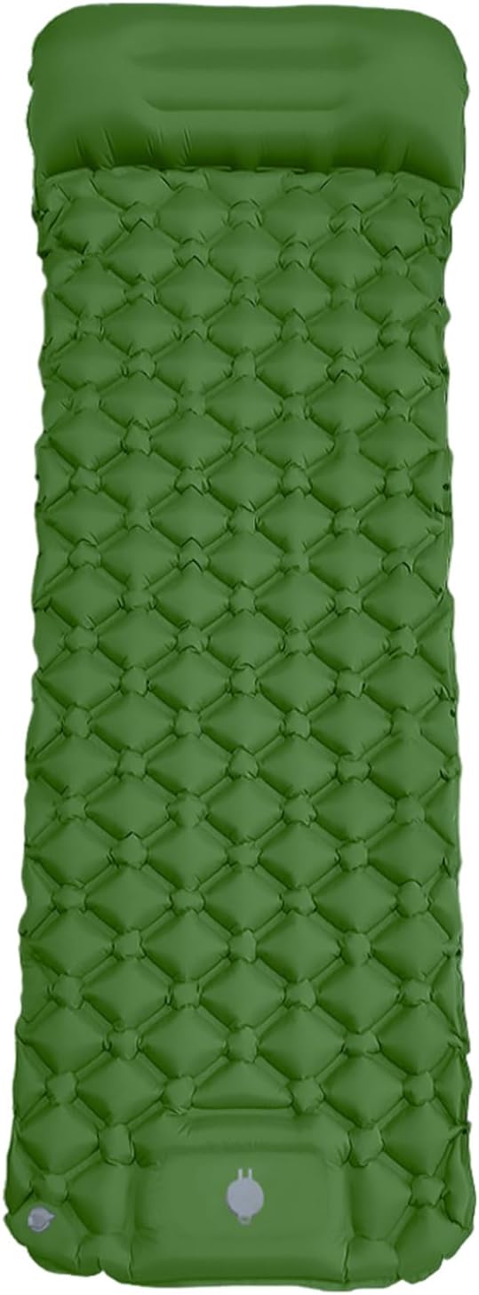 Foldable Lounge Mat Thick Nylon Sleeping Pad with Pump Self-Inflating