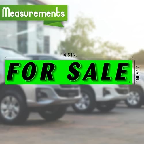 Miniatura 2 de Versa Tags - Calcomanías para concesionarios, paquete de 12 calcomanías para venta, calcomanías de eslogan para parabrisas, caravanas, camiones,