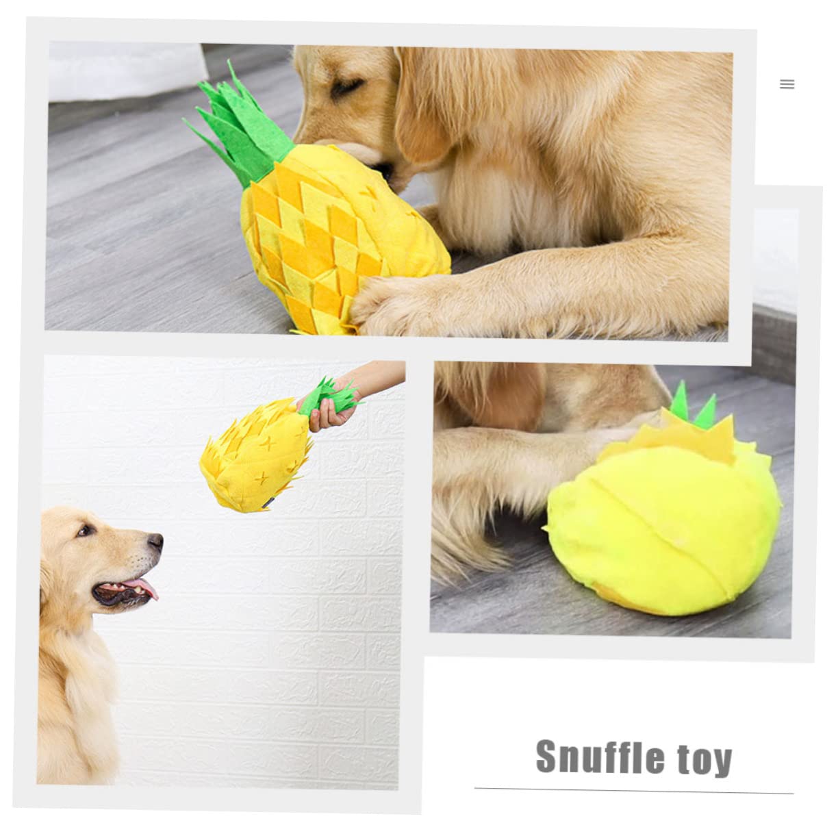 BESPORTBLE Jouet Éducatif Ananas pour Chiens Jouet De Reniflement pour Chiots Stimule Intelligence Et pour Friandises