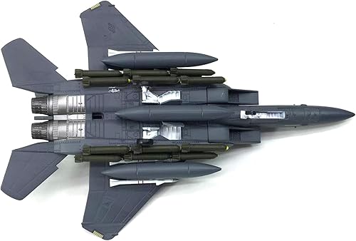 Miniatura 8 de Escala 1/100 F-15E Strike Eagle Model Plane Diecast para colección