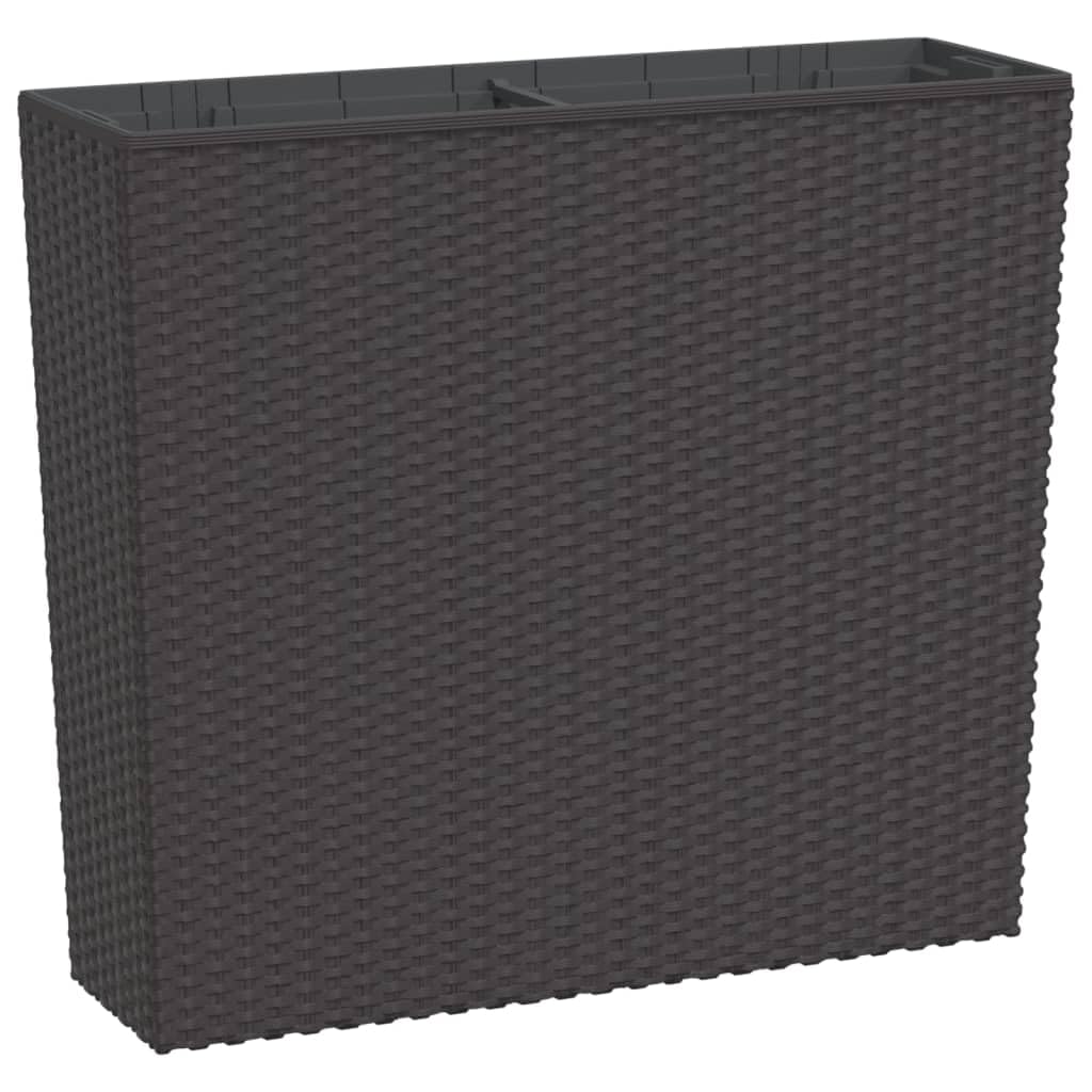 Jardinière aspect rotin anti-UV robuste pour éviter la décoloration des bacs de jardin