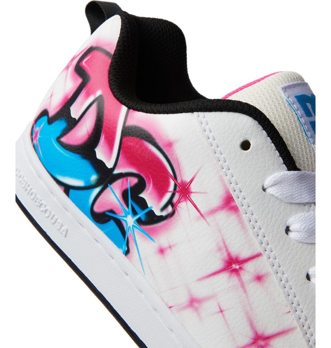 DC Shoes Baskets Court Graffik pour Femme, Rose Clair, 40.5 EU
