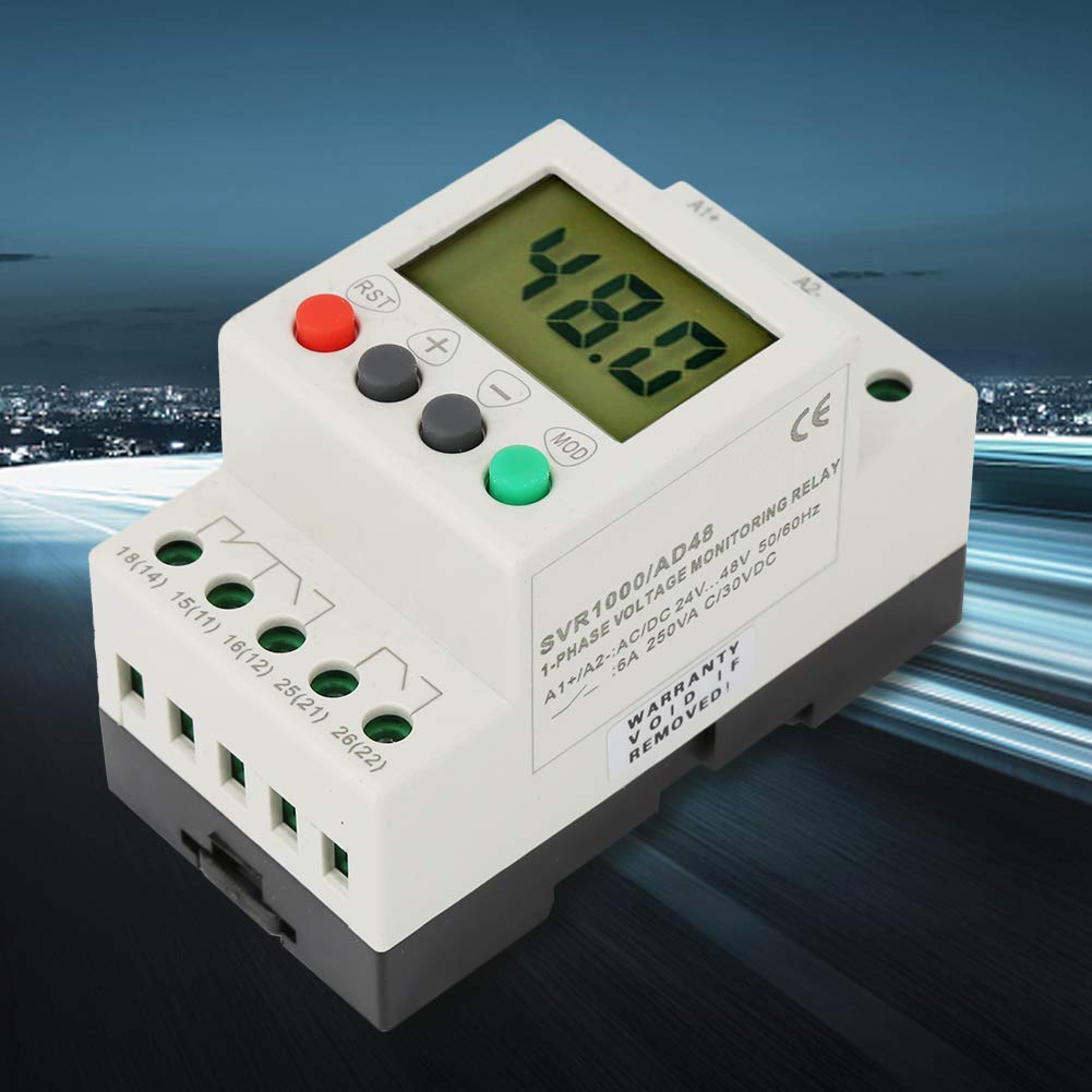 SVR1000 display a cristalli apparecchi di distribuzione e controllo dell'energia relè liquidi monofase di protezione sovratensione e sottotensione (AD220)