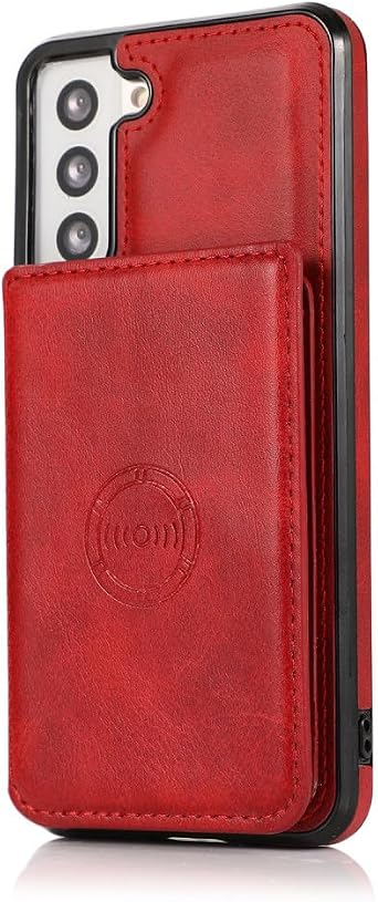 Leather Stand Case for Samsung Galaxy S23 Ultra S21 S20 Plus S20FE Note20 A14 A54 A24 A34 A12 A32 A52 A72 Card Slot Wallet Cover,red,for Samsung S20Plus