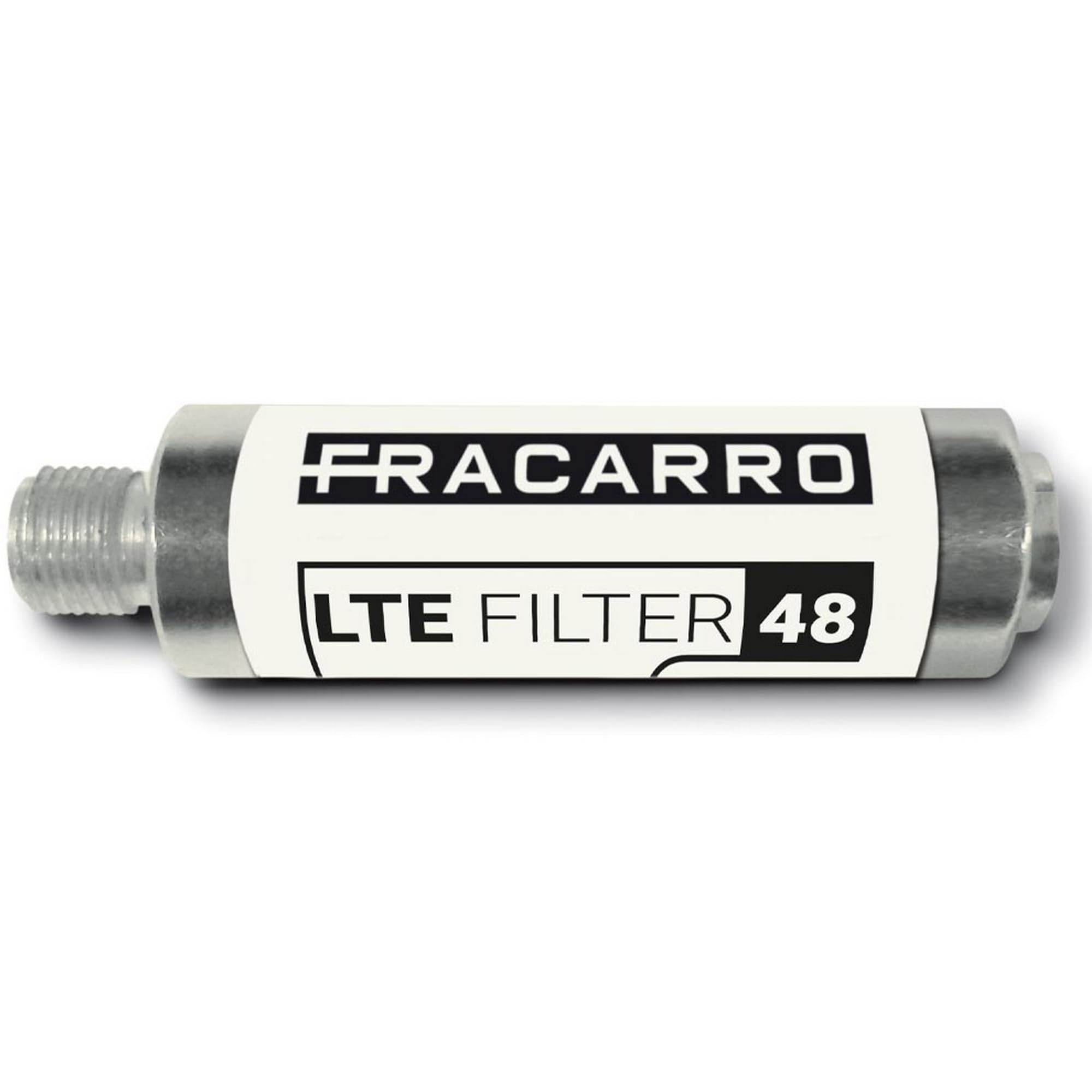 FRACARRO Filtre 5G/4G LTE avec connecteurs F – Haute sélectivité, faible perte d'insertion, IP66 – Fréquence de coupure 694 MHz – Élimine les interférences extérieures/intérieures (LTE Filter 48)
