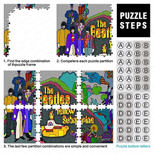 The Beatles Puzzle Adulte – Puzzle 500 P – Photo De Groupe de Rock Musique – Adultes Et Enfants – Puzzle De Qualité Supérieure 500pcs (52x38cm) - Les Beatles, Paul McCartney, John Lennon, RIngo Starr, George Harrison The Beatles Puzzle Adulte - Puzzle 500 P - Photo De Groupe de Rock Musique - Adultes Et Enfants - Puzzle De Qualité Supérieure 500pcs (52x38cm) – Image 5