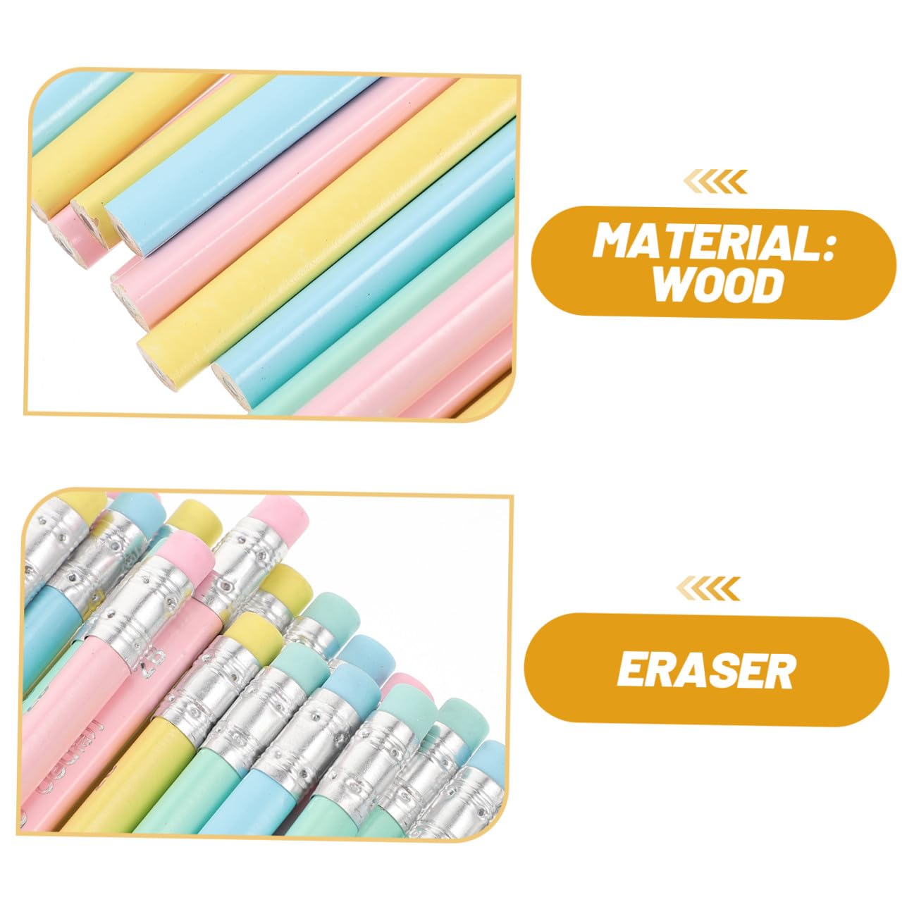 5 Sets Radierbare Holzstifte 2b mit Weichem Radiergummi Dreieckiger Schaft Ergonomisch Klein und Leicht für Schüler Künstler Langes Schreiben