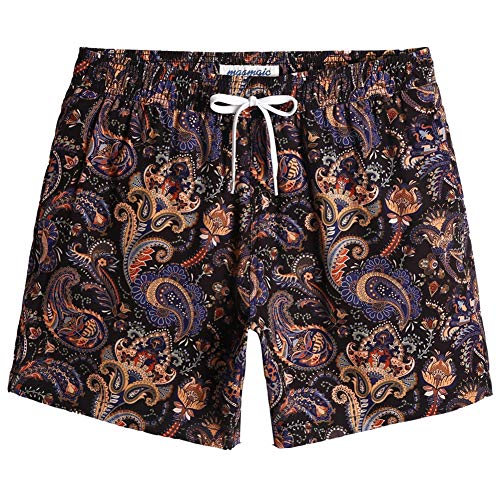 MaaMgic Herren kurz Badeshorts 4 Way Stretch Boardshorts Schnelltrocknend...