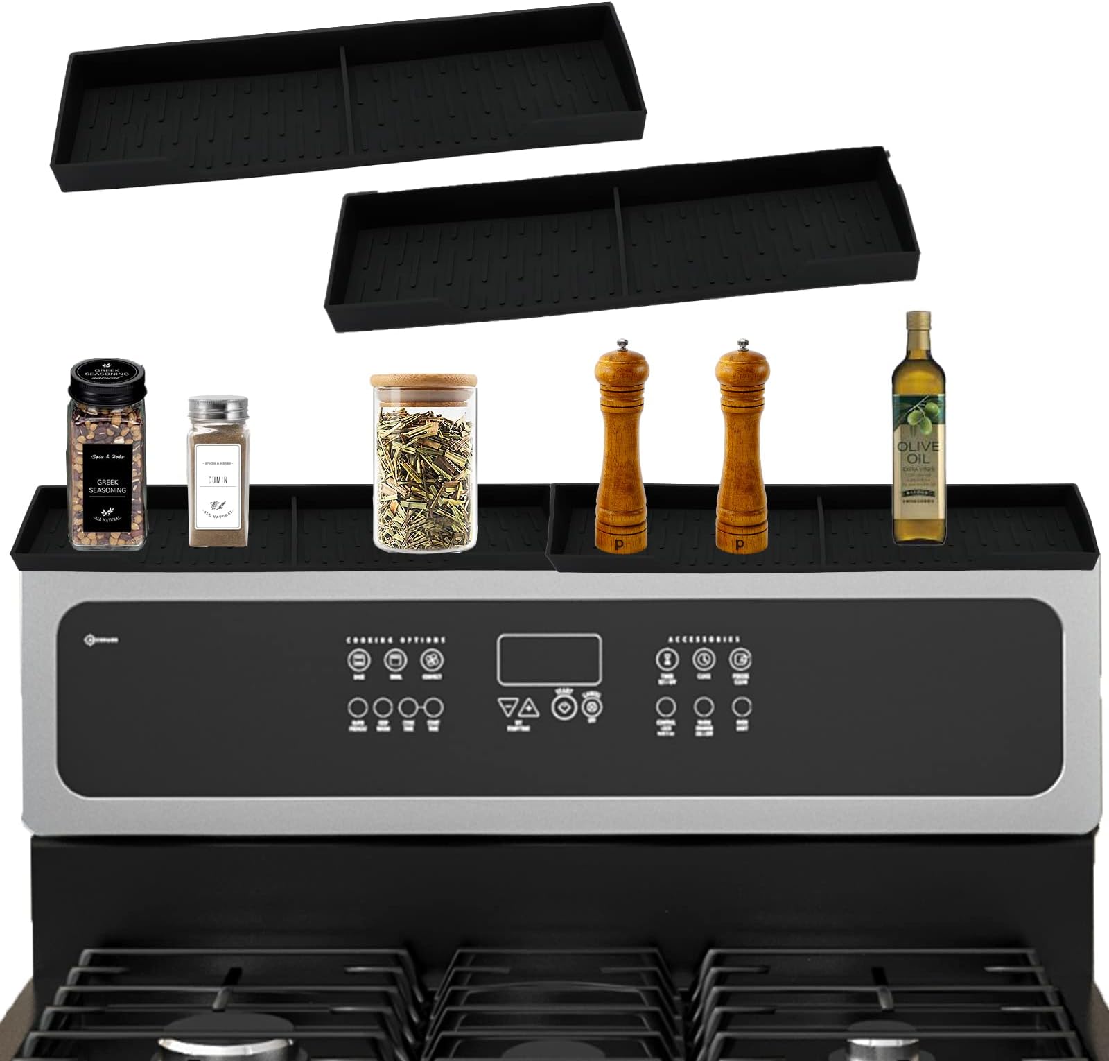 TEO Silicone Stovetop Shelf White 30" Long Over