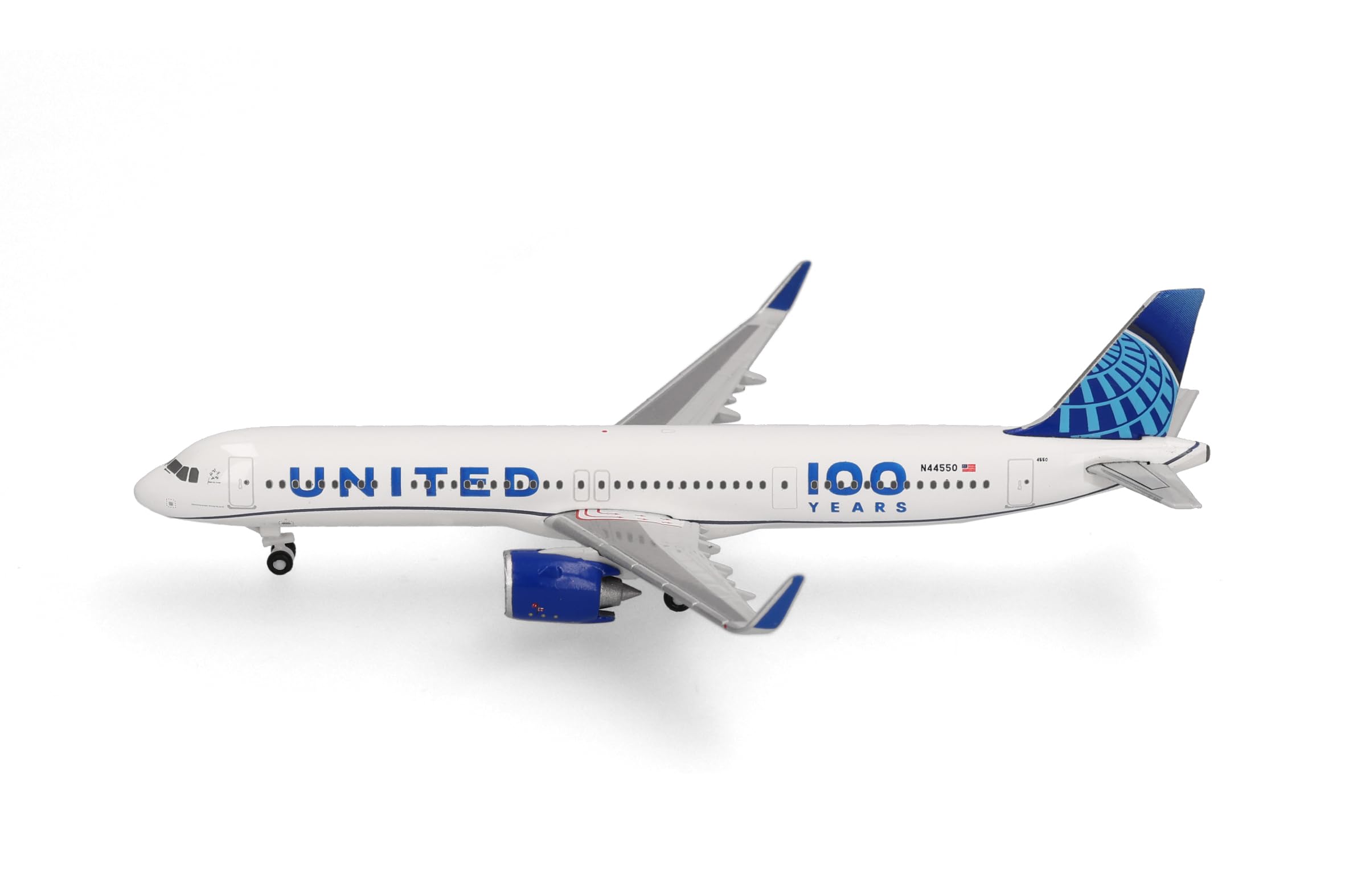Herpa Modellino Aereo United Airlines Airbus A321neo 100 anni