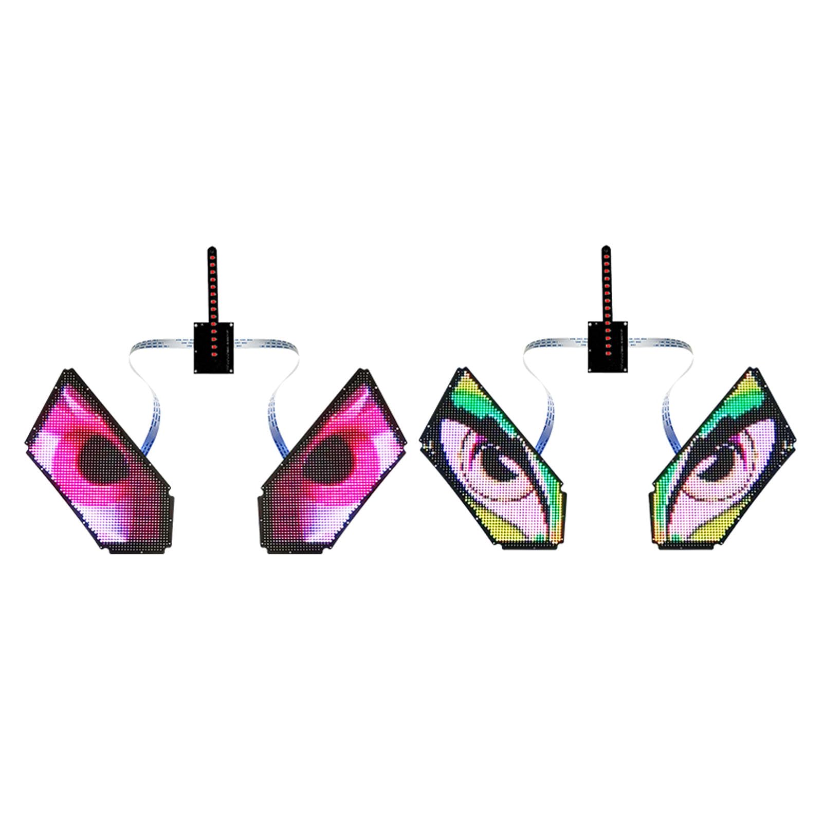 Marhynchus Pantalla LED para Ojos de Mochila, 60x96 Ojos LED Animados, Pantalla Dinámica, Aplicación Programable DC12V
