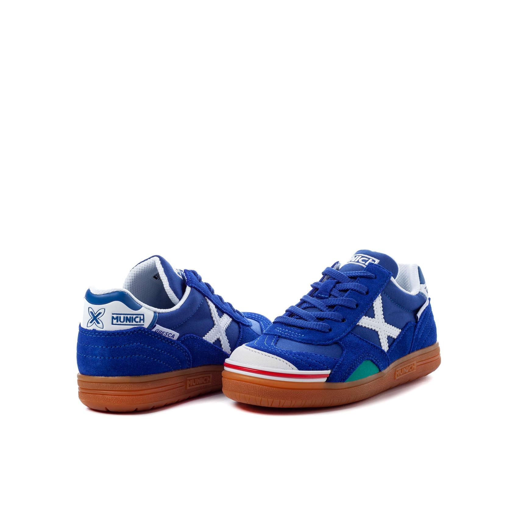 Munich Gresca Kid's, Zapatillas de deporte Unisex niños, Azul, 38 EU