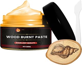 qingfeitai Wood Burning Gel, 100g Wood Burning Paste Easy to Apply for Wood Craft, Wood Combustion Gel, Multifunctional DIY Pyrography Accessories