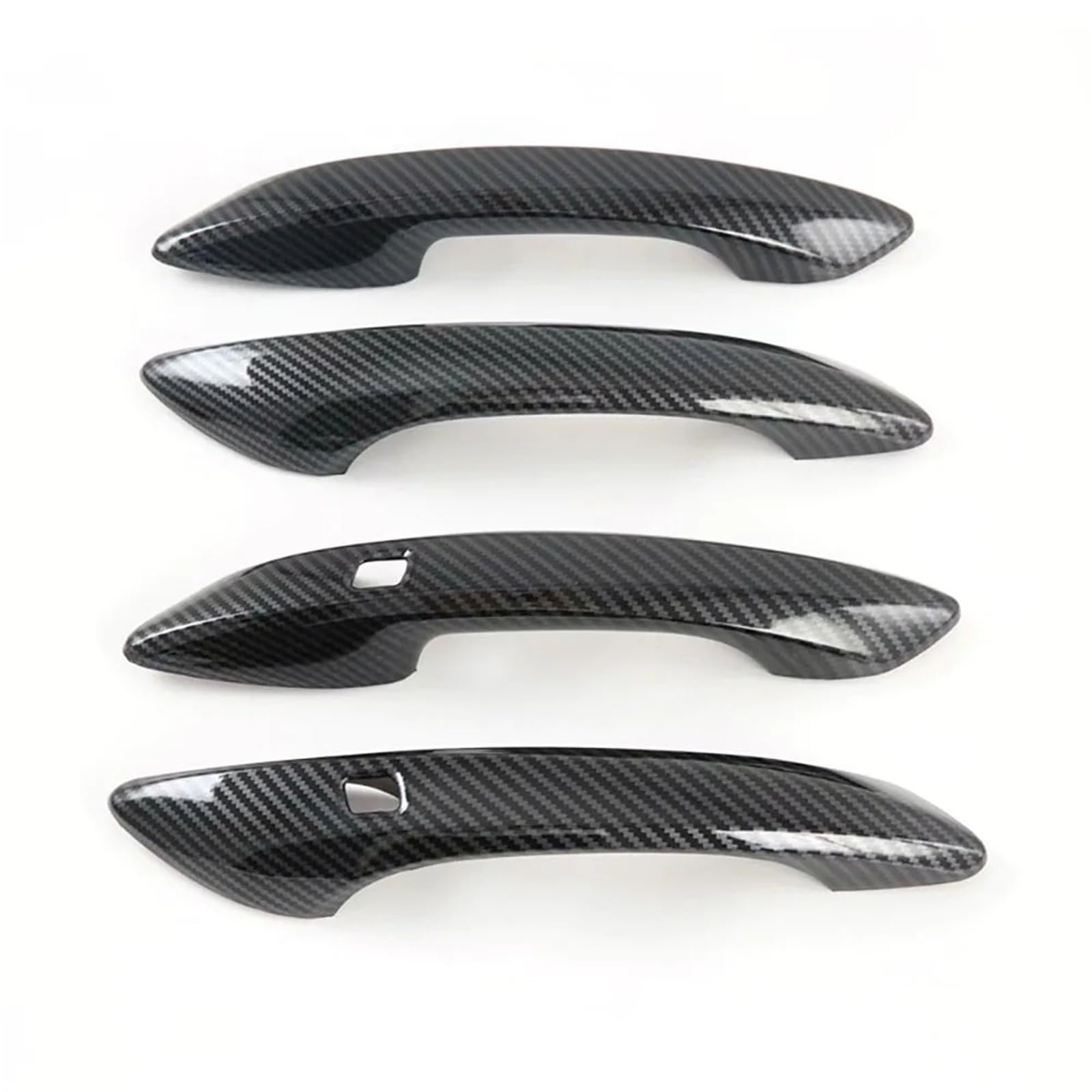 Rdwspli One Color Exterior Handle Shell Compatible With Hyundai For 10Th For Sonata For Dn8 2020 Car Door Handle Panel Cover Trim Car Styling 4Pcs Set Carbon Fiber Texture
