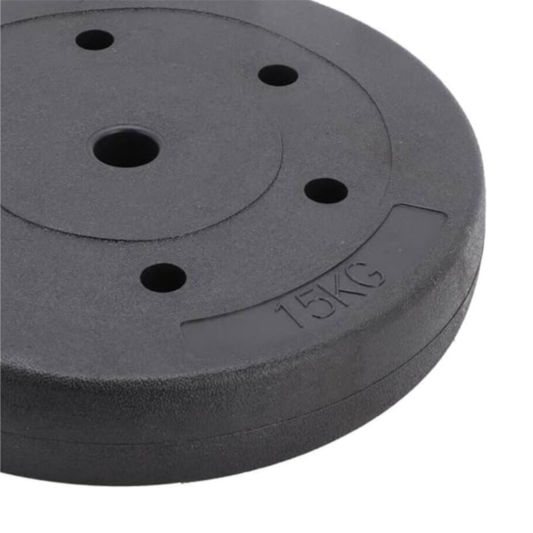 Weight Plates Set, 10 kg Pair, Black Vinyl, 1-Inch Standard Size (10, Kilograms)
