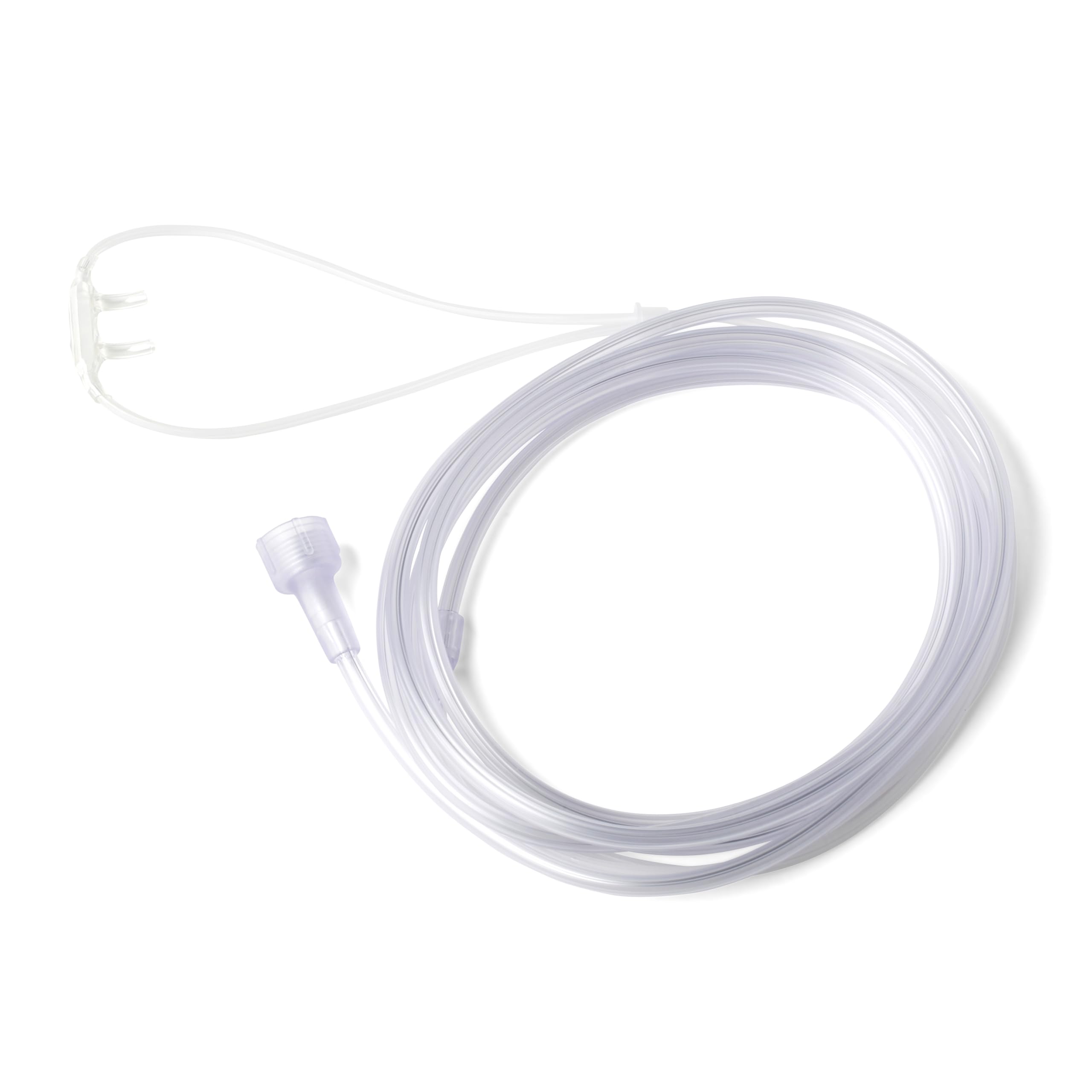 Medline Supersoft Nasal Oxygen Cannula, Universal Connector, 25-Foot Tubing, Adult Size, Pack of 25