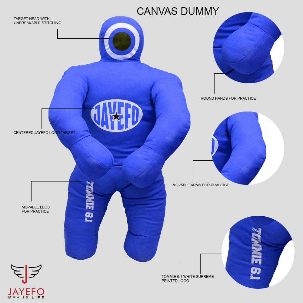Jayefo Sport Bambini Grappling Manichino Sacco da boxe per bambini Bambini Wrestling Esercizio BJJ Boxe MMA Brasiliano Jiu Jitsu Lancio Judo Bag Buddy Youth Training Manichini