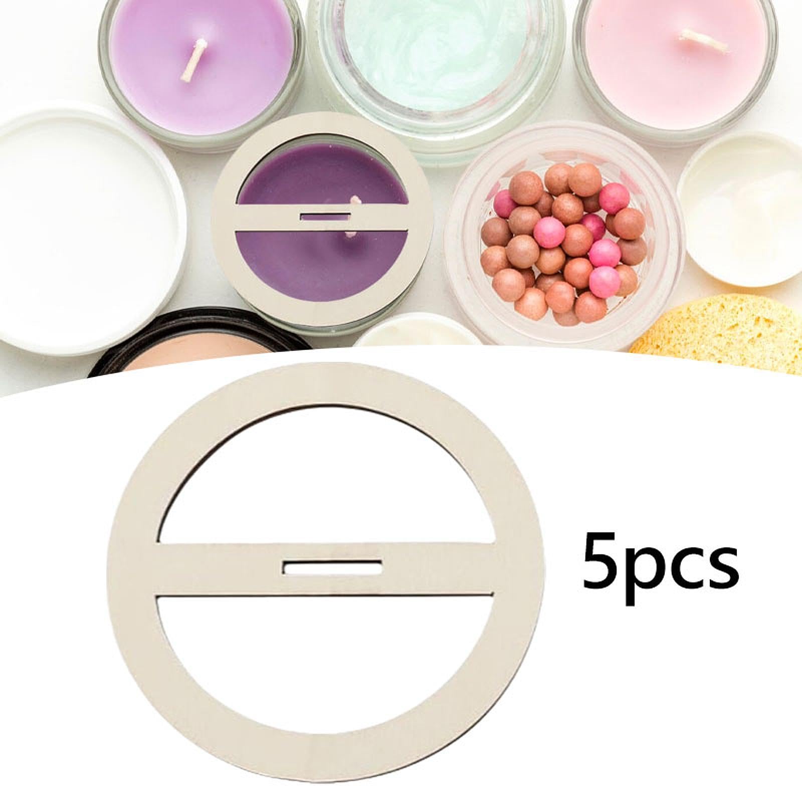 Fancyes 5X Wooden Wick Centering Tool Candle Wick Rack Round Wick Bar Candle Wick Stabilizer for Candle Making Men Women, C