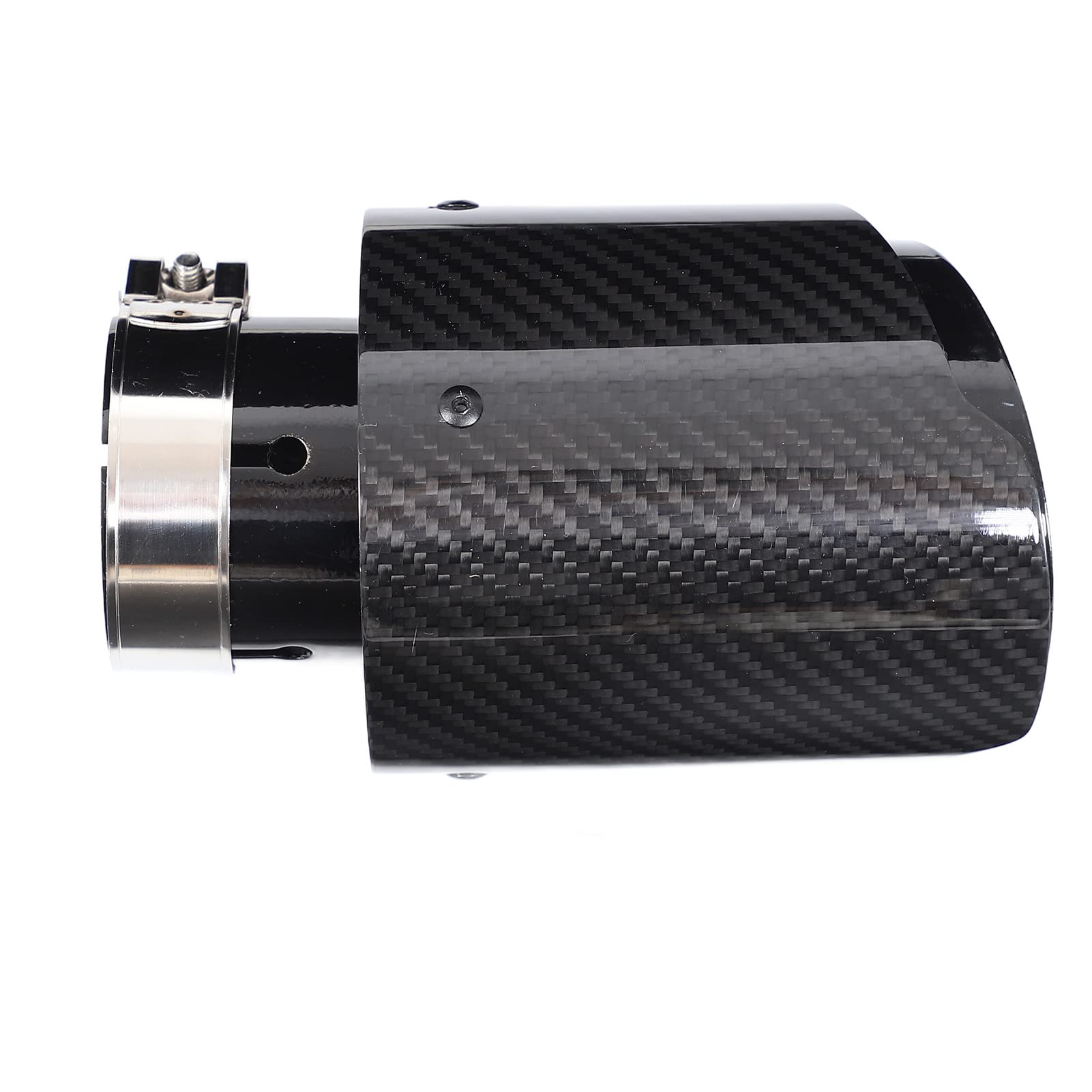 Terminale Scarico Auto Universale 63mm Ingresso 101mm Uscita Accessorio Modifica Auto Tubo Posteriore