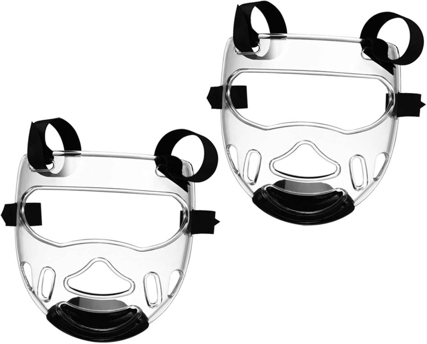 SUPVOX 2pcs Boxing Face Protector Martial Art Sparring Gear Detachable Face Guard Breathable Lightweight for Karate Taekwondo Training