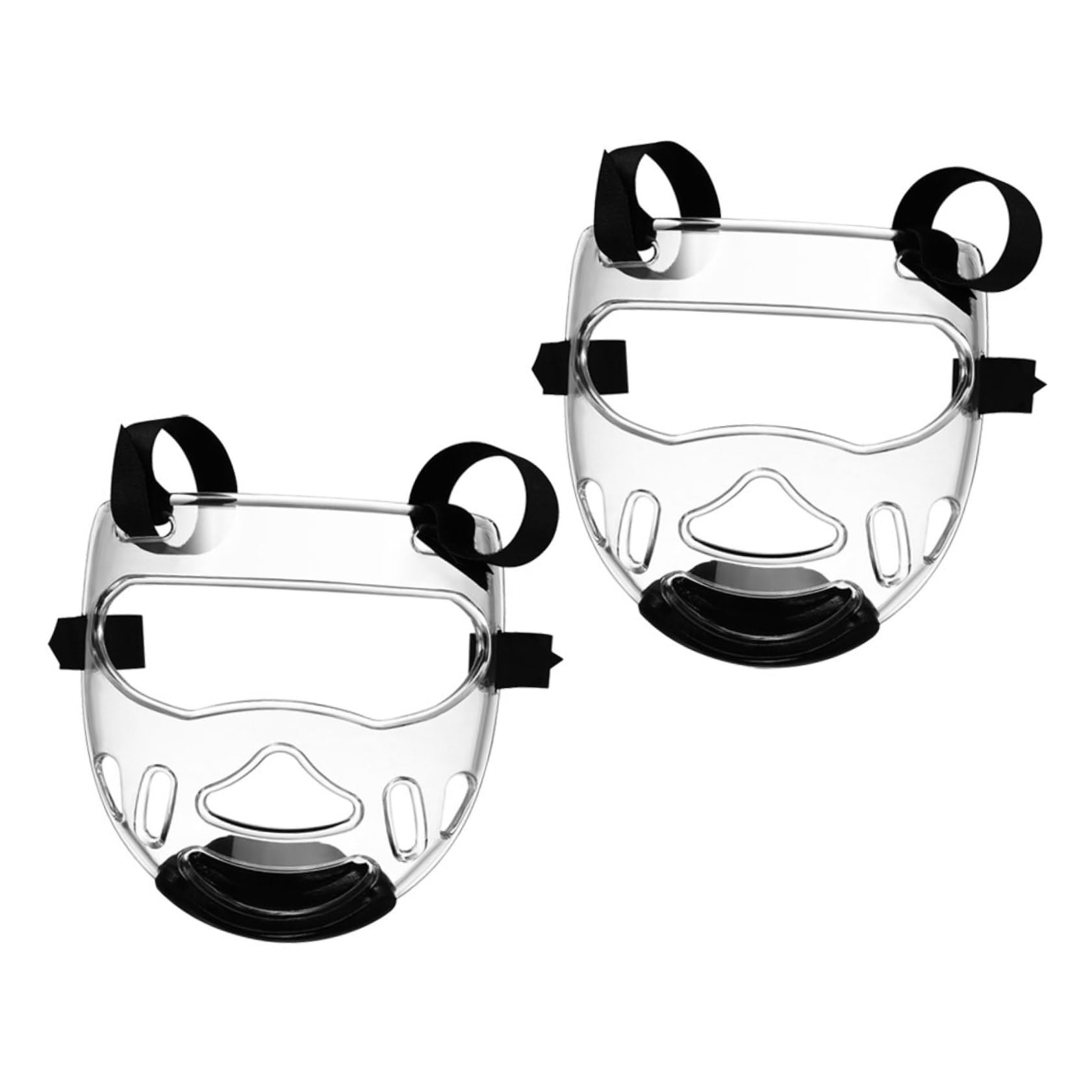 Toyvian 2pezzi Maschera Protettiva Per Viso Rimovibile Per Arti Marziali Adatta Taekwondo e Karate Forniture Protettive Per Allenamento