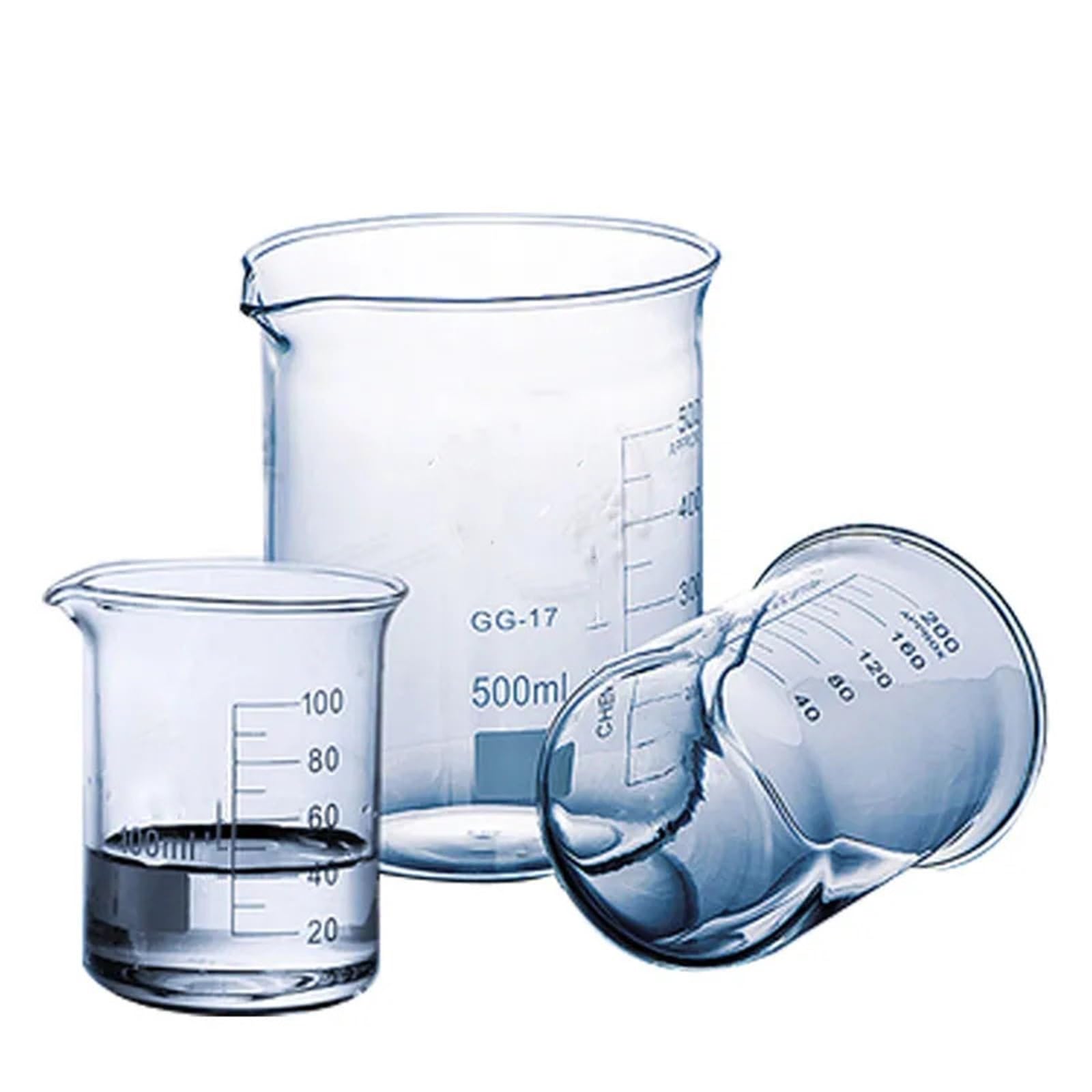 Zlewka laboratoryjna, Zestaw zlewek ze szkła borokrzemianowego Low Form Boro 3. 5-2000 ml, opakowanie 4 szt(1000ml)