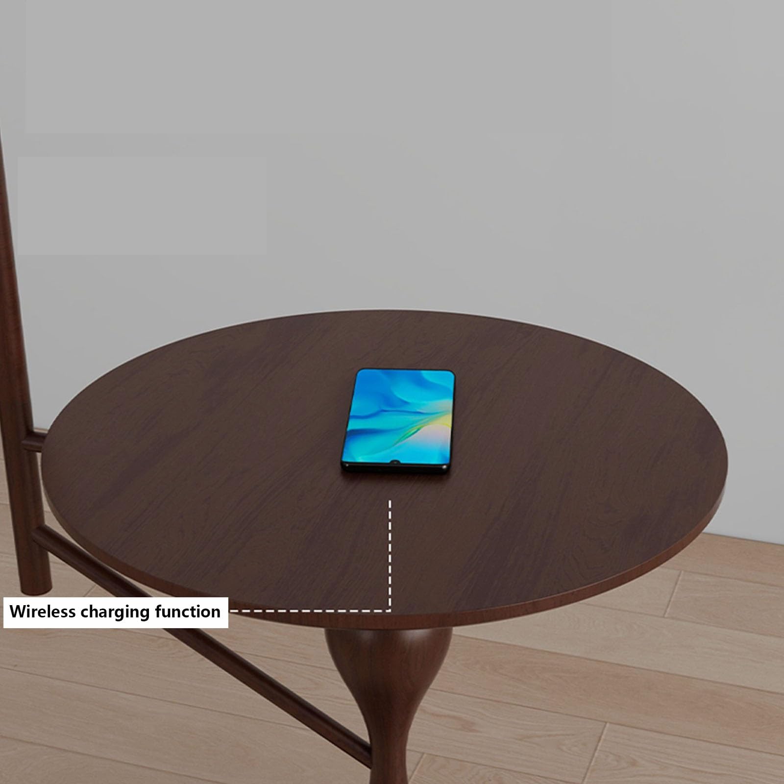 Lámparas Combo de mesa y lámpara con bombilla LED, escritorio puerto USB(Negro)
