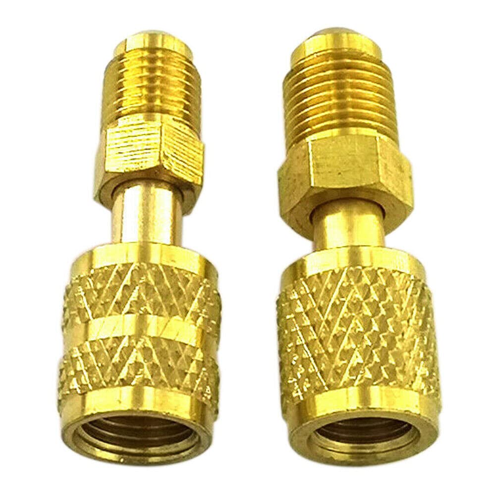 ZYWUOY R410A AC Refrigerante Adattatore 5/16" 1/4" SAE Maschio Femmina Ottone