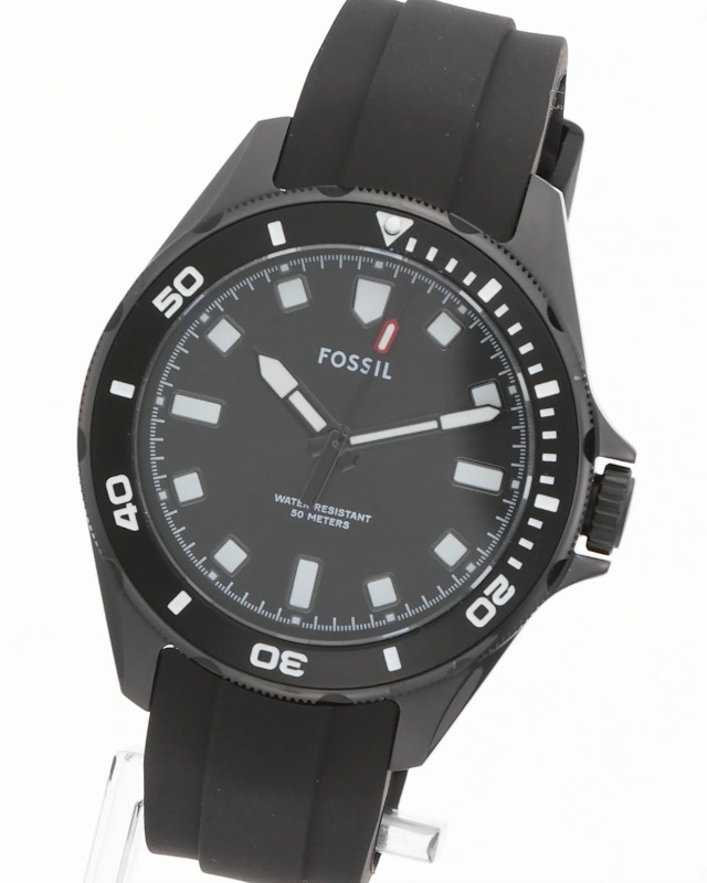 Amazon.co.jp: Fossil メンズ DALTON 三針 ブラック ステンレス