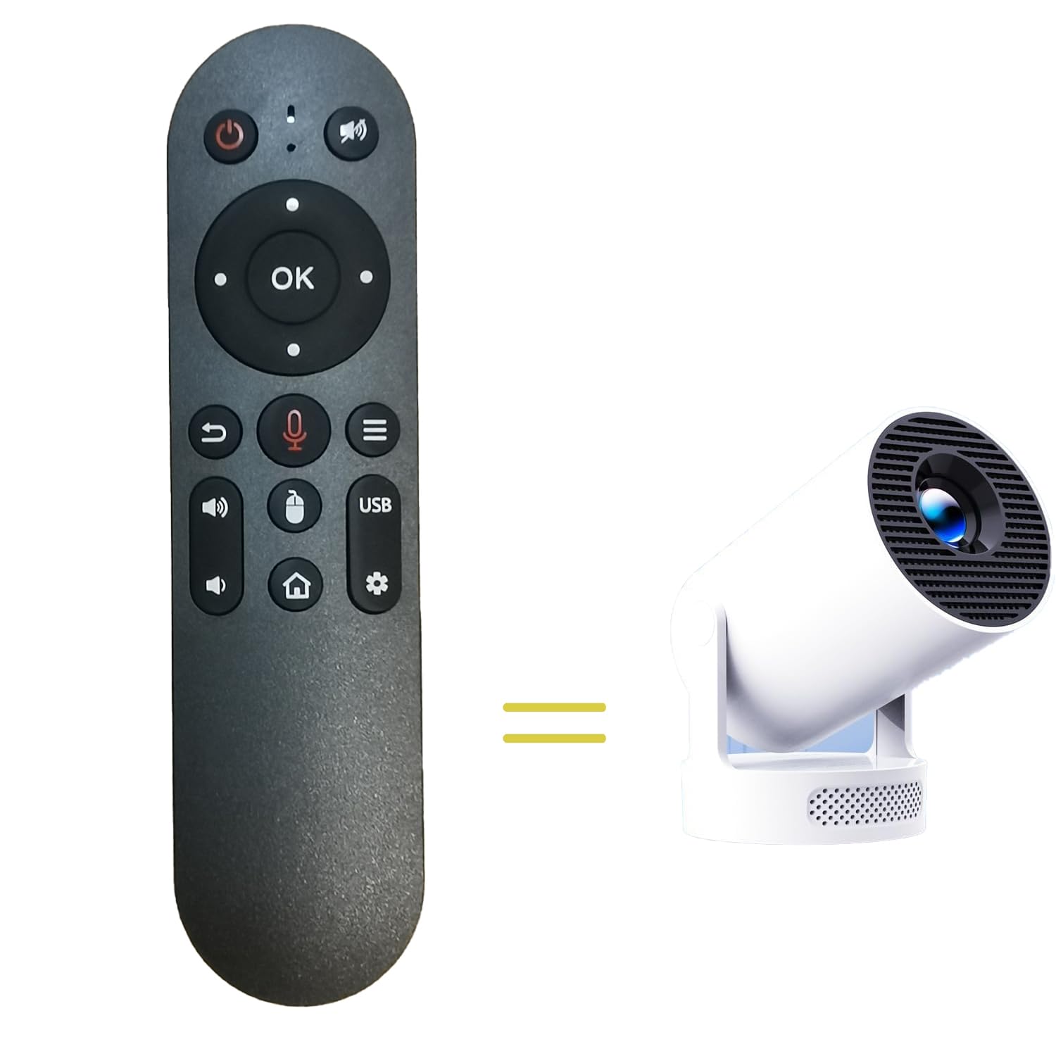 Voice Remote Control Compatible for Magcubic HY300Pro+, HY310 Manual Focus 4K Mini Projector