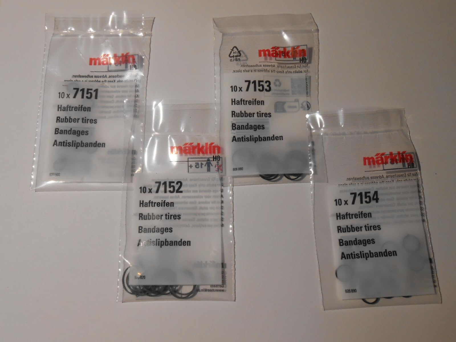 Märklin Haftreifenset 7151 -7152 - 7153 - 7154