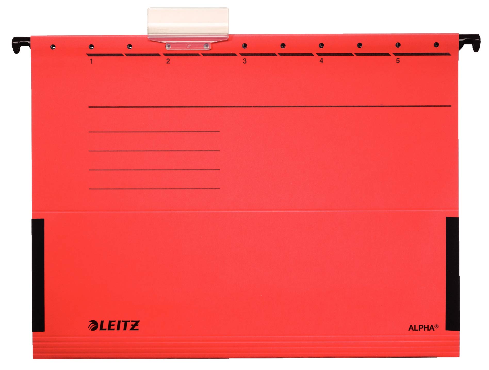 Leitz Hängetasche A4 Alpha (20er Pack, 4 Farben Sortiert) je 5x rot, grün, blau und gelb