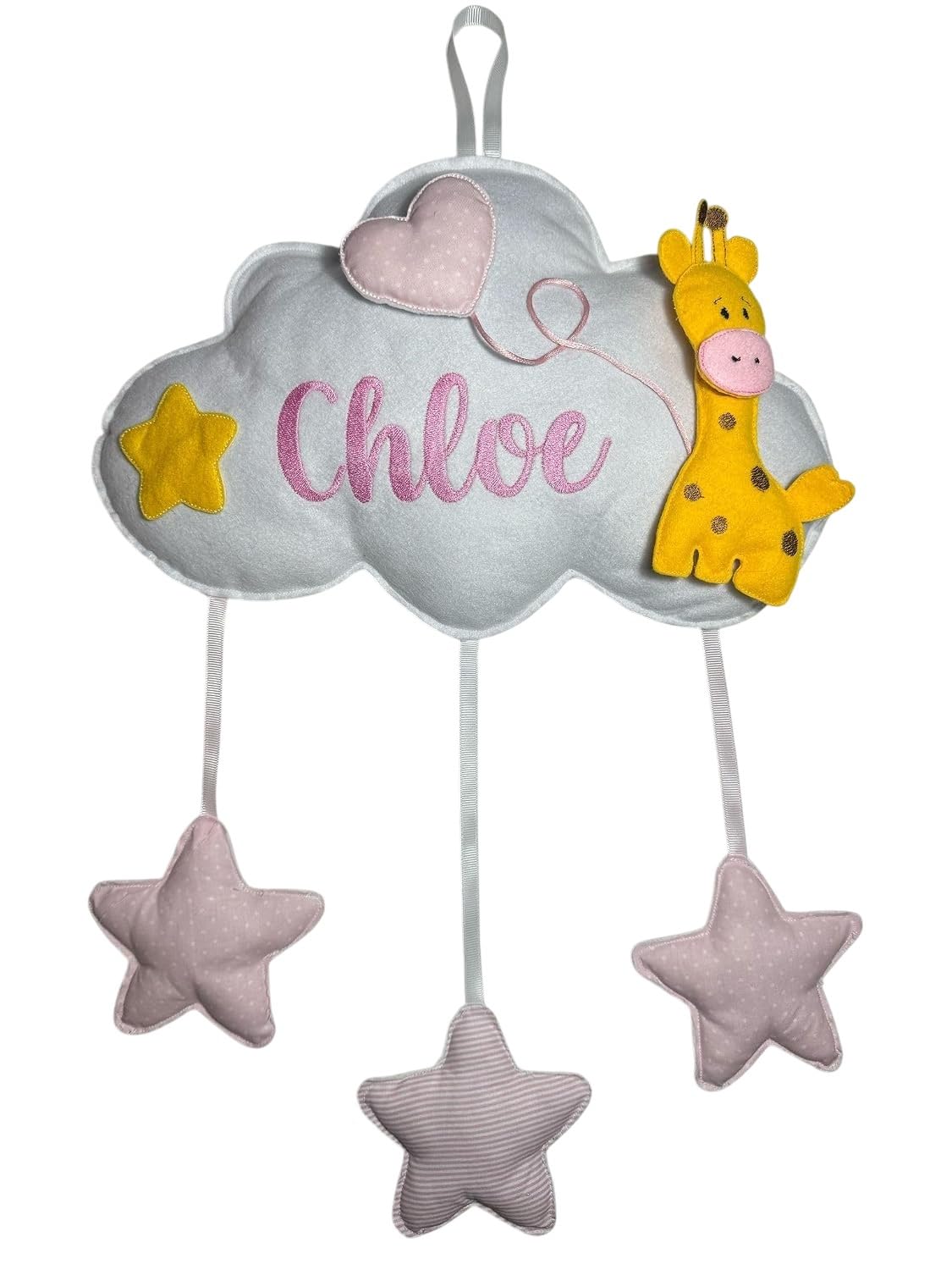 Fiocco Nascita Nuvola Personalizzato con Giraffa e Stelle Pendenti - Coccarda nascita con nome - Colore Ricamo Azzurro o Rosa - Fiocco nascita bimba o bimbo - Made in Italy - Handmade - Pri Frog