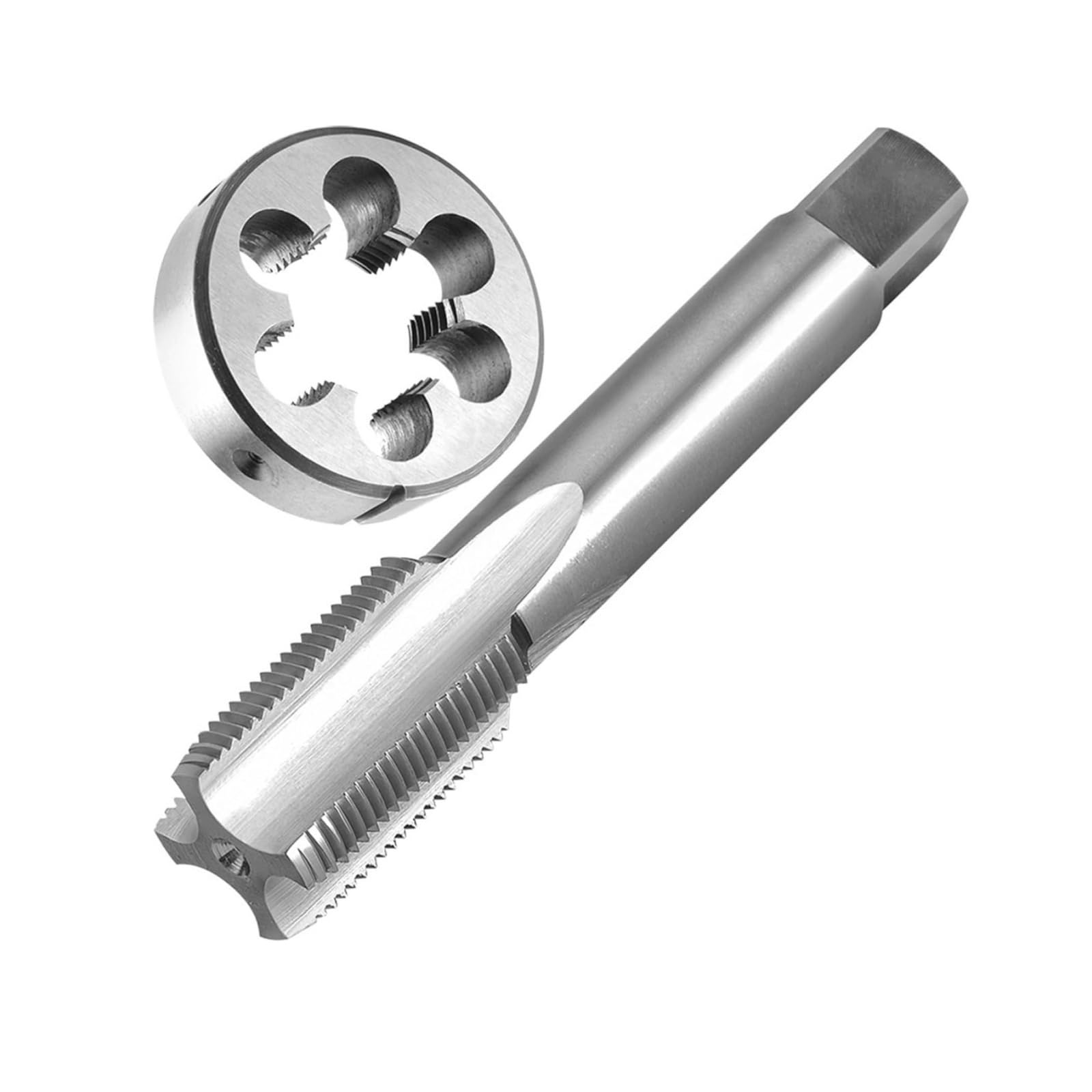 Zestaw gwintowników i narzynek M21 × 1 mm — narzędzia do gwintowania prawego ze stali szybkotnącej do obróbki metalu