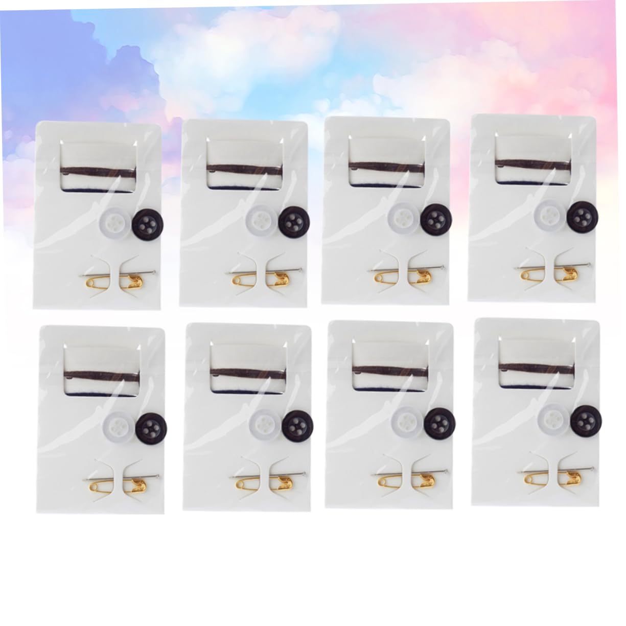 ERINGOGO Travel-Friendly Sewing Tools Kit: Pins Sewing Thread Kit Mini Supplies Needle Button Set Essential for Anywhere