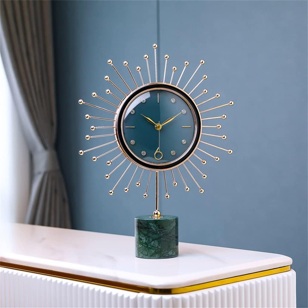 Desktop Clock Table-Clock Modern Pendulum Office Home-Decor Digital Nordic-Mute Metal Desk Clock