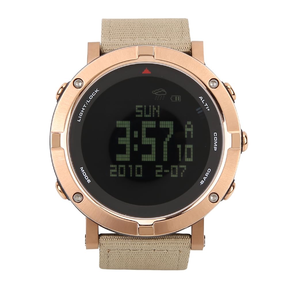 Orologio da Polso Digitale Unisex con frequenza cardiaca, altimetro e barometro