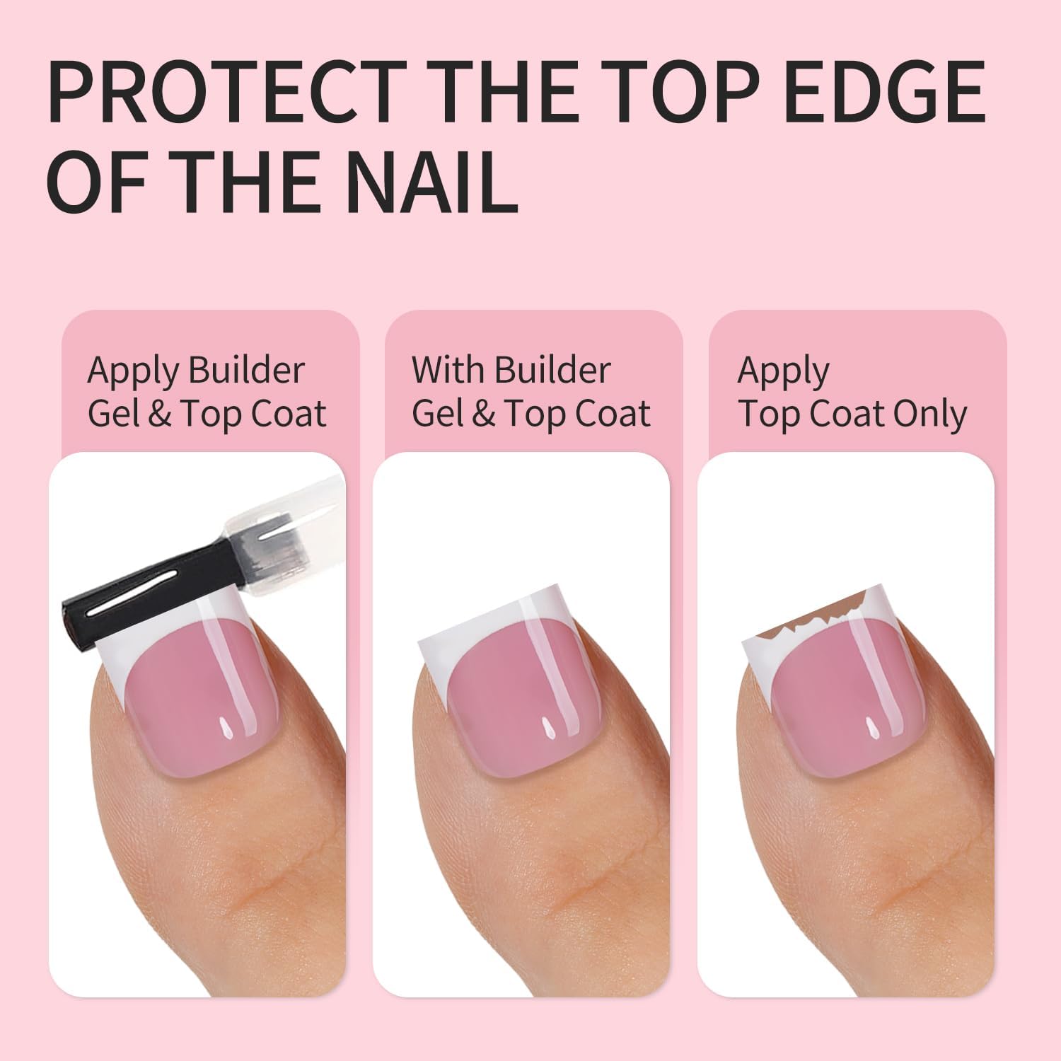Vansiho Press-On Toenails, Soft Gel Toe Nail Tips