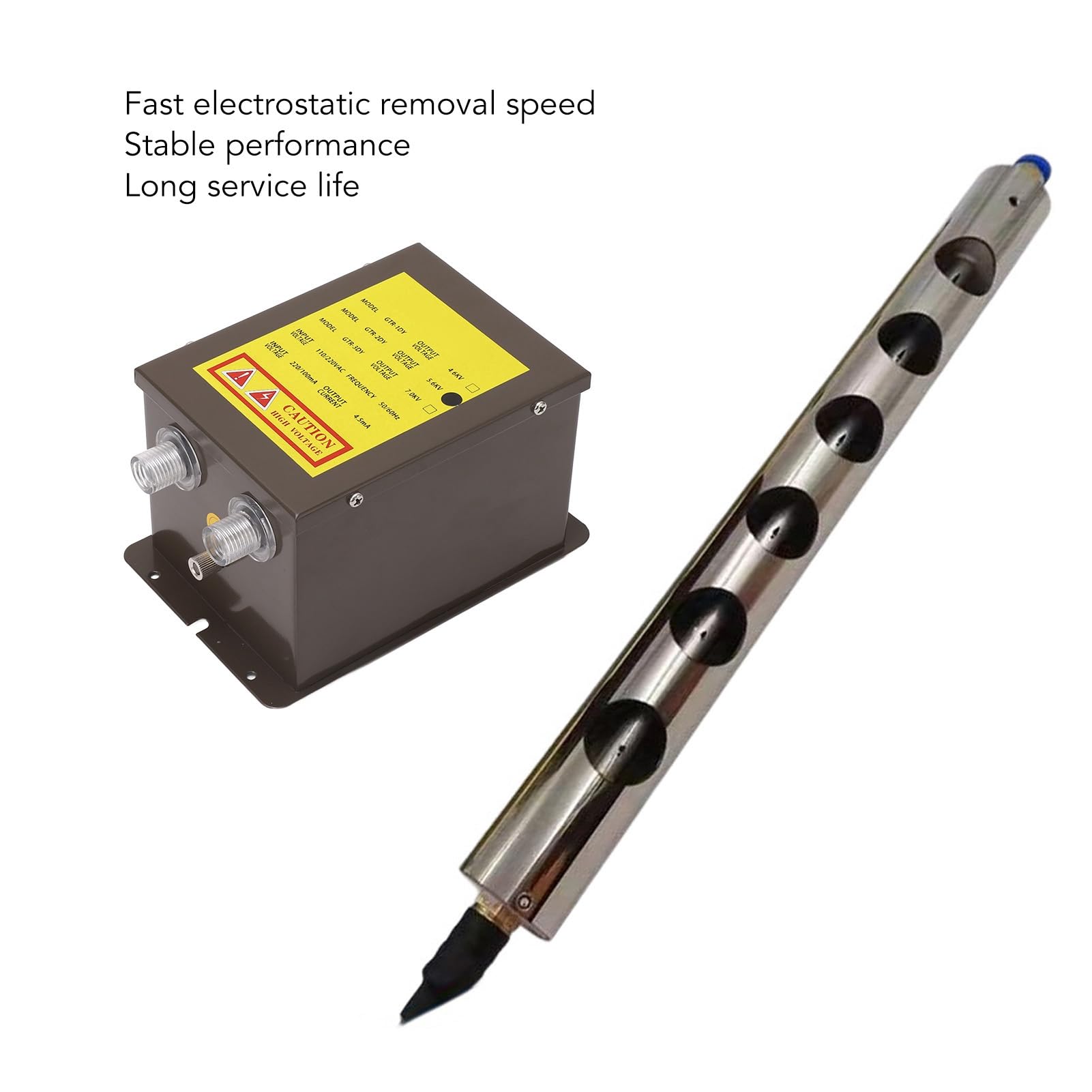 YWBL-WH Generador de Voltaje Barra Ionizante Antiestático 5.6KV Alta Eficiencia para Eliminación Estática Industrial con Enchufe UE 220-240V