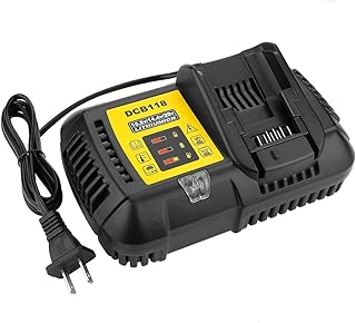Powilling Replacement Fast Battery Charger DCB118 DCB112 for Dewalt 20V MAX Battery Charger for Dewalt Battery DCB205 DCB204 DCB206 DCB200 DCB201 DCB203 Replace DCB107 DCB115 DCB105