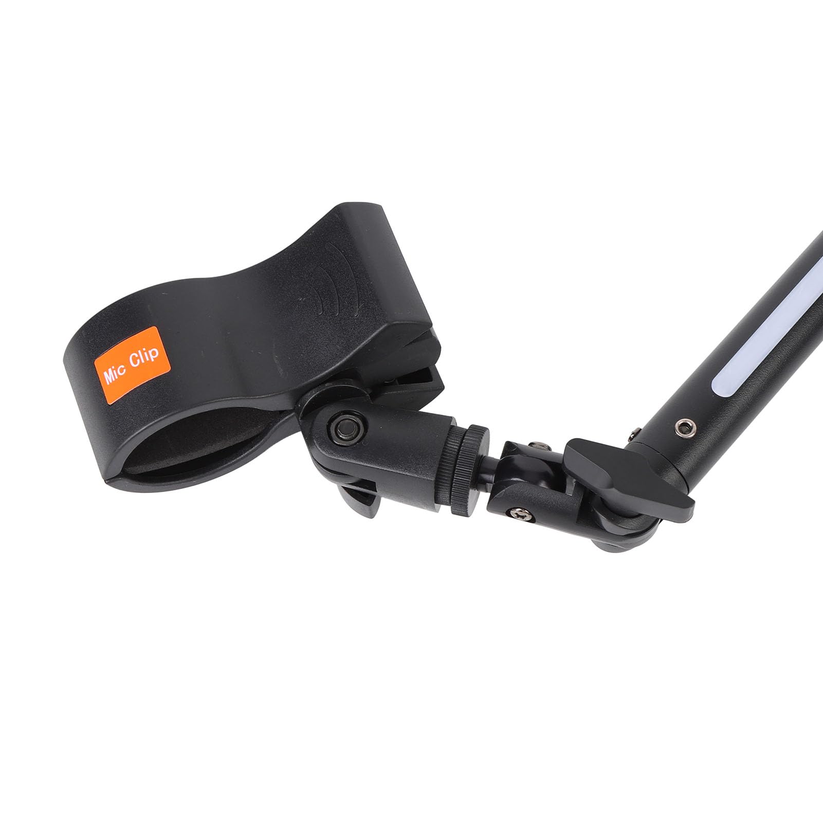 Supporto per Microfono, Braccio Dinamico RGB con 180 Gradi Completamente Regolabile, Regolazione Rapida dello Smorzamento e Connettori 3/8 5/8, Supporto da Tavolo per Trasmissione,