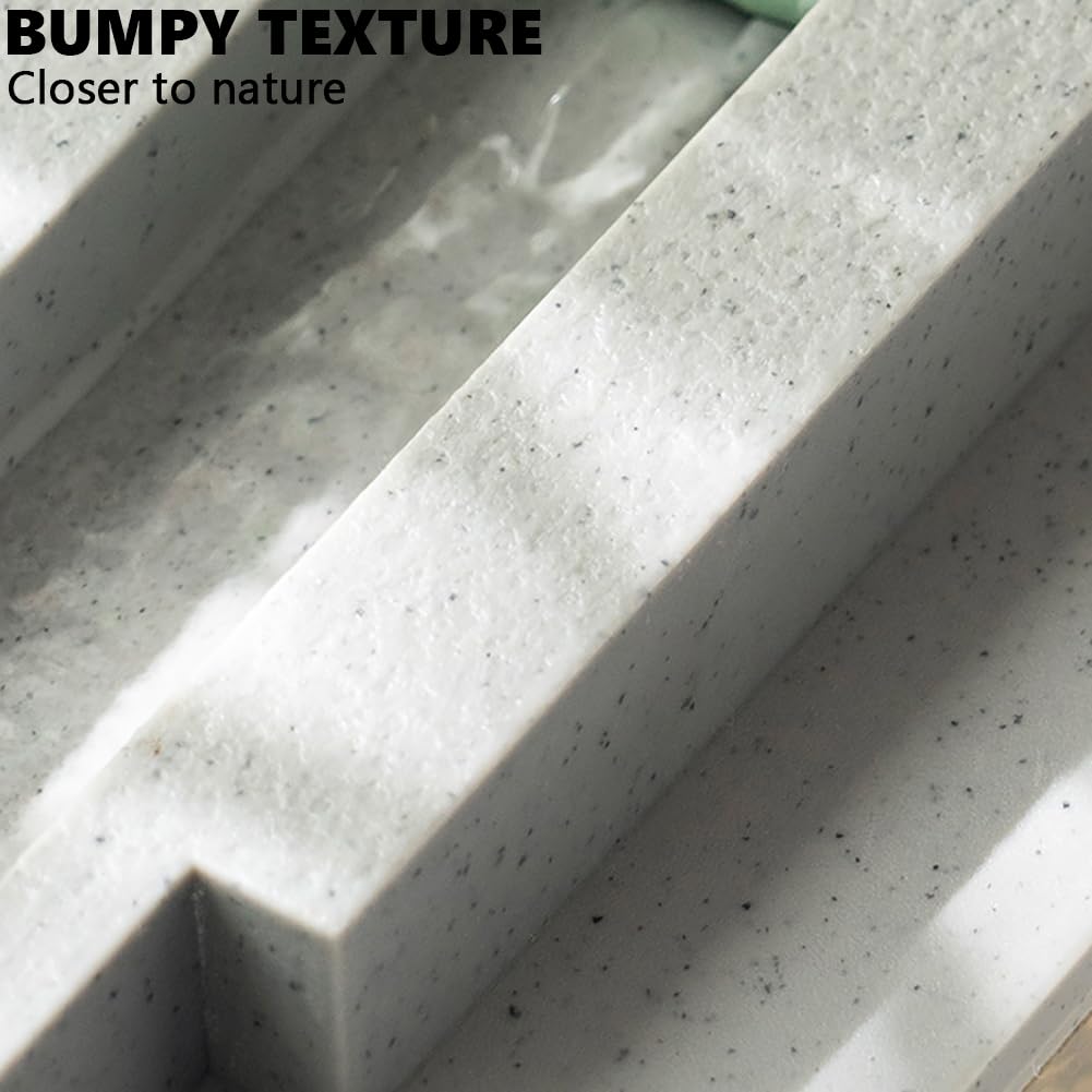 Acuario con Textura De Piedra De Plástico, Pecera Tropical De Mesa con Almohadilla Térmica Extraíble, Kit De Pecera Betta De Escritorio, Iniciador De Peces para Mascotas Pequeñas para Oficina