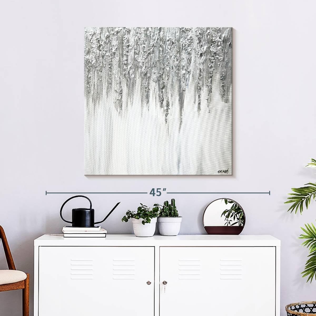 Amazon.com: ElephantStock Silver Drops Of Jupiter Canvas Wall Art