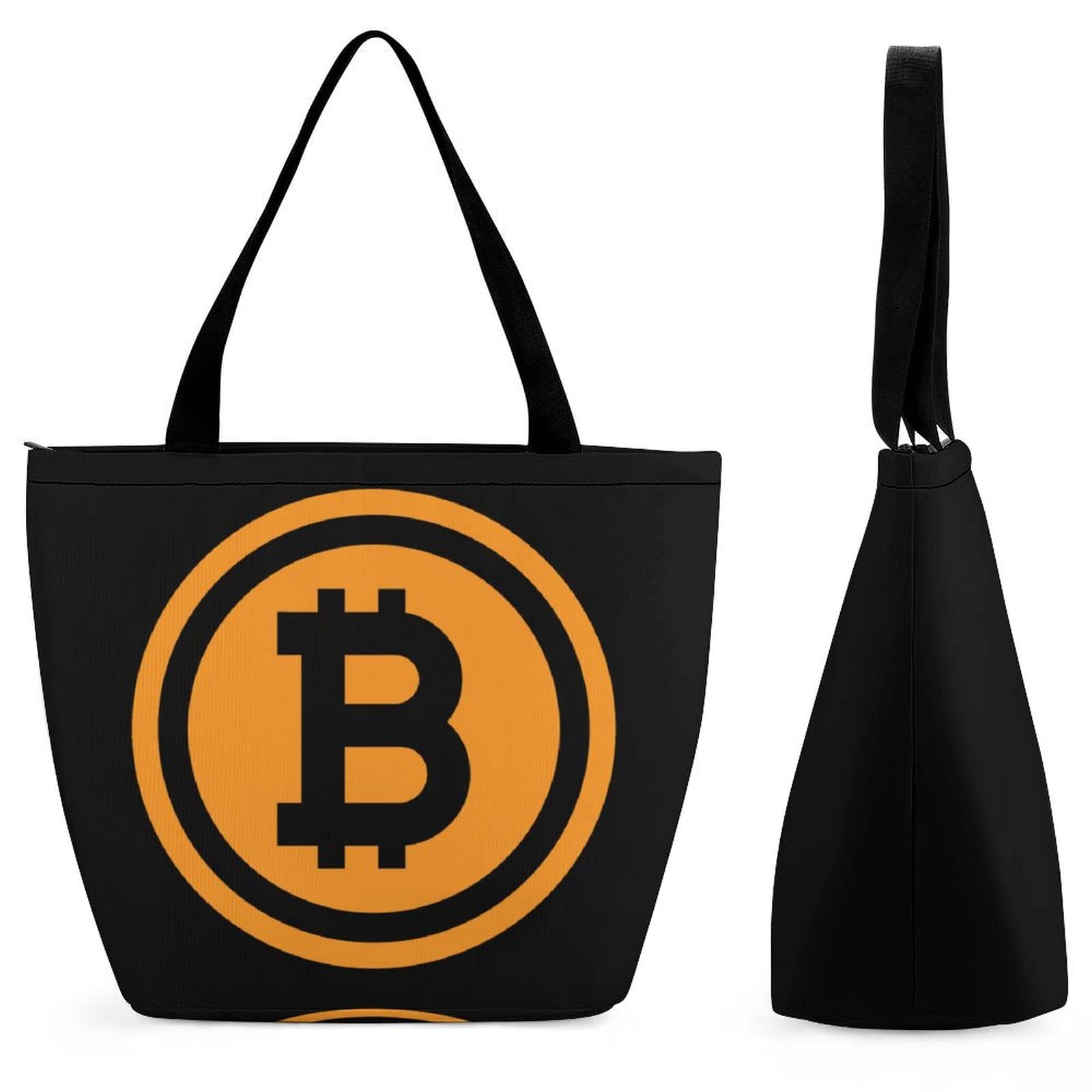 Bitcoin Logo Funny Tote Bag Reusable Grocery Shopping Handbag With Handle  for Women Gift : Amazon.co.uk: Sports & Outdoors