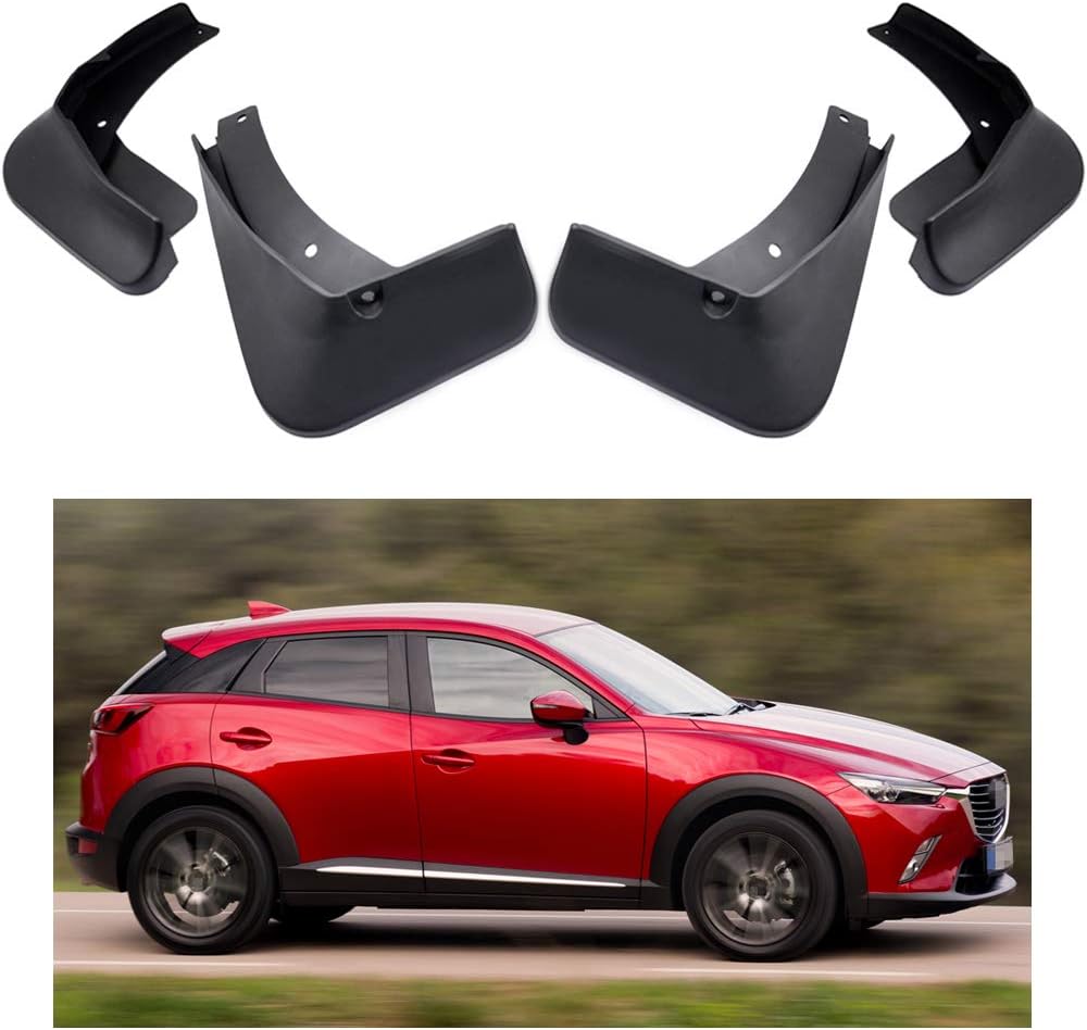 Car Mudguard Fender Mud Flaps Splash Guards Compatible with Mazda CX-3 2016 2017 2018 2019 2020 2021